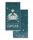 ZODIAC-CANCER ΣΕΤ 2 ΤΕΜ ΠΕΤΣΕΤΕΣ ΠΡΟΣΩΠΟΥ 50Χ90 Σετ πετσέτες Mπάνιου