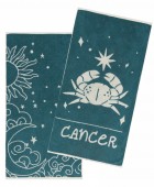 ZODIAC-CANCER ΣΕΤ 2 ΤΕΜ ΠΕΤΣΕΤΕΣ ΠΡΟΣΩΠΟΥ 50Χ90 Σετ πετσέτες Mπάνιου
