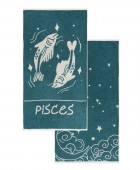 ZODIAC-PISCES ΣΕΤ 2 ΤΕΜ ΠΕΤΣΕΤΕΣ ΠΡΟΣΩΠΟΥ 50Χ90 Σετ πετσέτες Mπάνιου