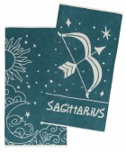 ZODIAC-SAGITARIUS ΣΕΤ 2 ΤΕΜ ΠΕΤΣΕΤΕΣ ΠΡΟΣΩΠΟΥ 50Χ90 Σετ πετσέτες Mπάνιου