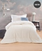  Κουβερτοπάπλωμα μονό (160Χ220) ETOILE WHITE, RYTHMOS HOME Κουβερτοπαπλώματα Μονά