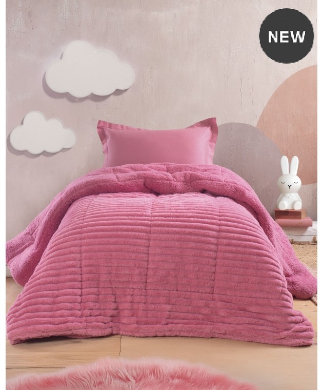 Κουβερτοπάπλωμα μονό (160Χ220) BUTTER PINK, RYTHMOS HOME Κουβερτοπαπλώματα Μονά