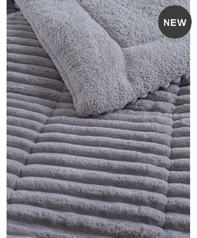  Κουβερτοπάπλωμα μονό (160Χ220) BUTTER GREY, RYTHMOS HOME Κουβερτοπαπλώματα Μονά