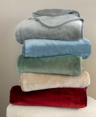 Κουβέρτα Βελουτέ 220x240 DREAM VELOUR/3 BORDO Κουβέρτες Βελουτέ Υπέρδιπλες