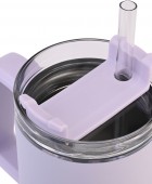 HOMELY ΘΕΡΜΟΣ STRAW TUMBLER 900ml LAVENDER FOG ΘΕΡΜΟΣ-ΠΑΓΟΥΡΙΑ