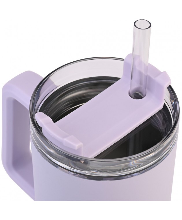 HOMELY ΘΕΡΜΟΣ STRAW TUMBLER 900ml LAVENDER FOG ΘΕΡΜΟΣ-ΠΑΓΟΥΡΙΑ