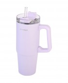 HOMELY ΘΕΡΜΟΣ STRAW TUMBLER 900ml LAVENDER FOG ΘΕΡΜΟΣ-ΠΑΓΟΥΡΙΑ