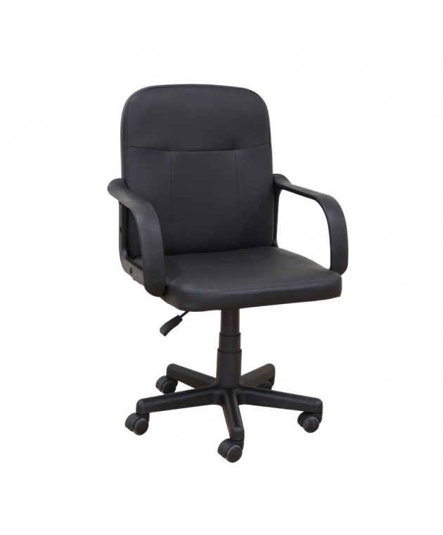 A9942 ΜΑΥΡΟ PVC ΠΟΛΥΘΡΟΝΑ ΓΡΑΦΕΙΟΥ Καρέκλες