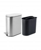 Κάδος απορριμμάτων (6L) SLIM INOX MAT 02-5542, ESTIA Καλάθια Απορριμμάτων