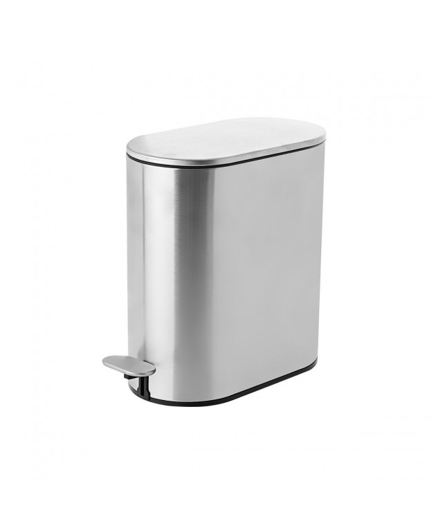 Κάδος απορριμμάτων (6L) SLIM INOX MAT 02-5542, ESTIA Καλάθια Απορριμμάτων