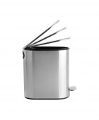 Κάδος απορριμμάτων (6L) SLIM INOX MAT 02-5542, ESTIA Καλάθια Απορριμμάτων