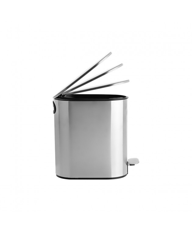 Κάδος απορριμμάτων (6L) SLIM INOX MAT 02-5542, ESTIA Καλάθια Απορριμμάτων