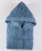 Μπουρνούζι με κουκούλα AMADEUS DENIM (S), RYTHMOS HOME Μπουρνούζια
