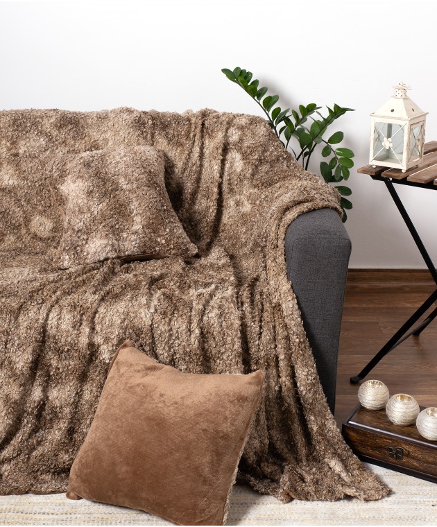 Ριχτάρι γούνινο διθέσιου (180Χ250) ASTRAKAN BEIGE, SILK FASHION