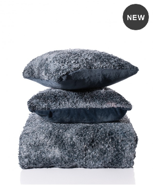Ριχτάρι γούνινο τριθέσιου (180Χ320) ASTRAKAN GREY, SILK FASHION