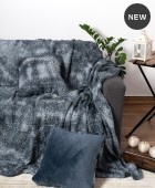 Ριχτάρι γούνινο τριθέσιου (180Χ320) ASTRAKAN GREY, SILK FASHION