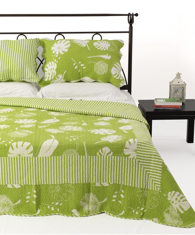 Σετ κουβερλί Υ/Δ (220Χ240) 350 ΛΑΧΑΝΙ, SILK FASHION Κουβερλί Υπέρδιπλα