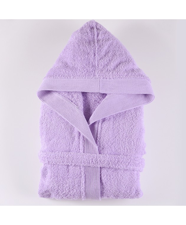 Μπουρνούζι  με κουκούλα (XXL) AMADEUS LILAC, RYTHMOS HOME Μπουρνούζια