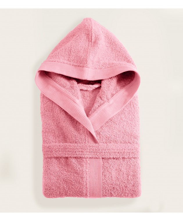 Μπουρνούζι  με κουκούλα (XXL) AMADEUS PINK, RYTHMOS HOME Μπουρνούζια