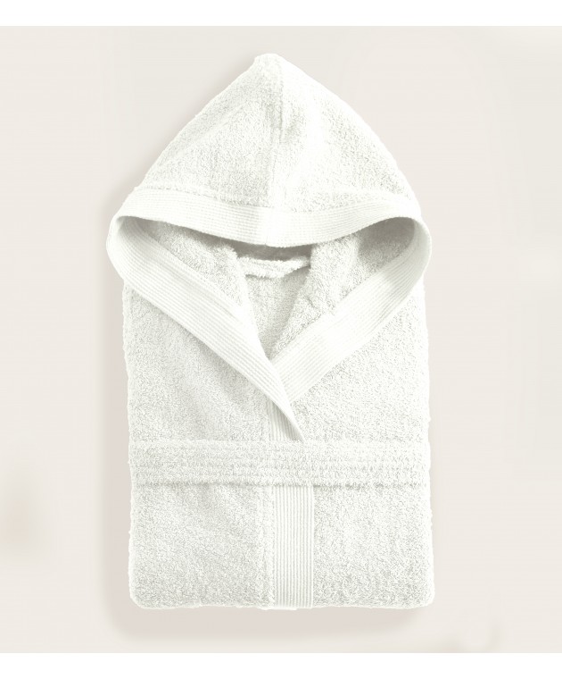 Μπουρνούζι  με κουκούλα (XXL) AMADEUS WHITE, RYTHMOS HOME Μπουρνούζια