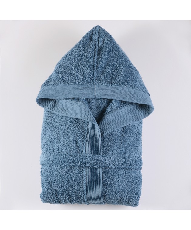 Μπουρνούζι  με κουκούλα (XXL) AMADEUS DENIM, RYTHMOS HOME Μπουρνούζια