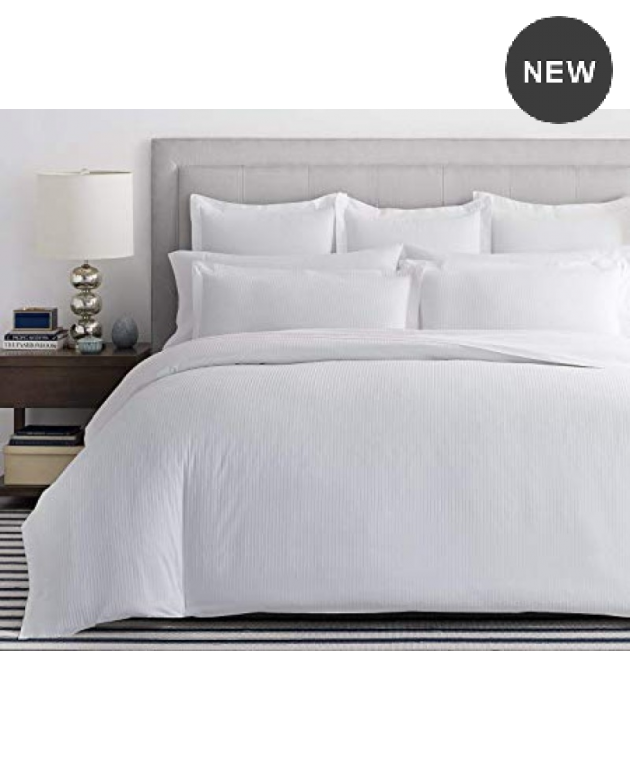 Σεντόνι μεμονωμένο king size (295Χ310) SATIN PLAIN LINE, LE BLANC
