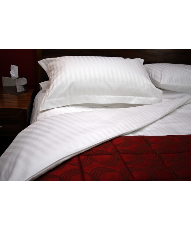 Σεντόνι μεμονωμένο μονό (170Χ285) LUXURY LINE STRIPE, LE BLANC Σεντόνια Μονά