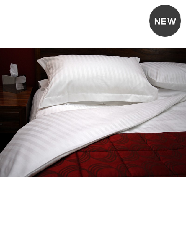 Μαξιλαροθήκη (55Χ75) LUXURY LINE STRIPE, LE BLANC