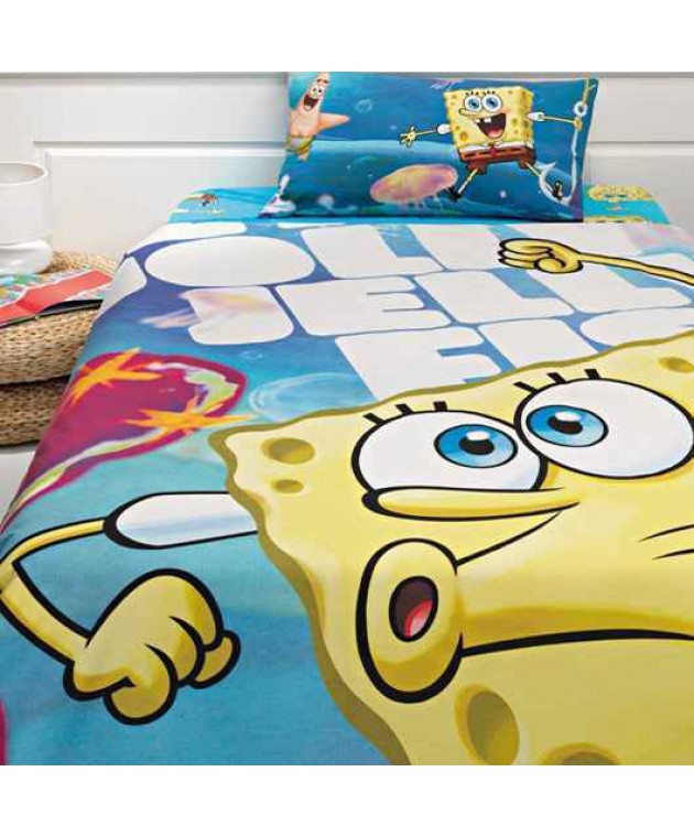 Σετ κουβερλί μονό (170Χ250) SPONGE BOB, PALAMAIKI