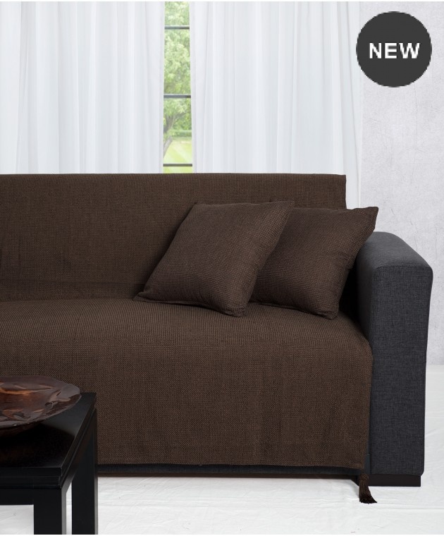 Ριχτάρι πολυθρόνας (180Χ180) 9925 BROWN, SILK FASHION