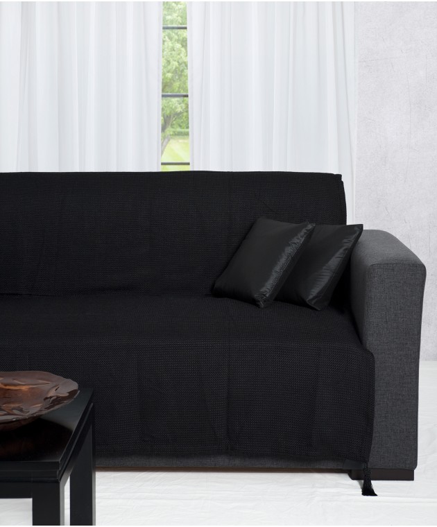 Ριχτάρι διθέσιου (180Χ250) 9925 BLACK, SILK FASHION Διθέσιου