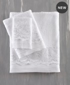 Σετ πετσέτες νυφικές 3 τεμ. ANIKA WHITE, RYTHMOS HOME