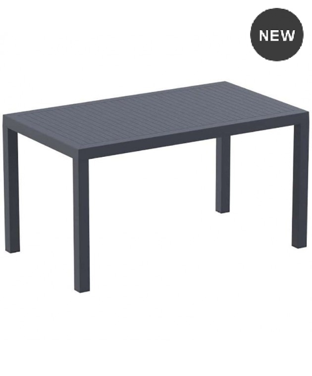 Τραπέζι (140Χ80X75) ARES DARK GREY, SIESTA Τραπέζια Κήπου