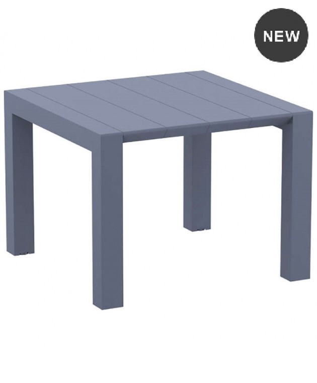 Τραπέζι επεκτεινόμενο (100X100/140) VEGAS DARK GREY, SIESTA Πλαστικά