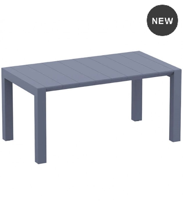 Τραπέζι επεκτεινόμενο (100X180/220) VEGAS DARK GREY, SIESTA Πλαστικά