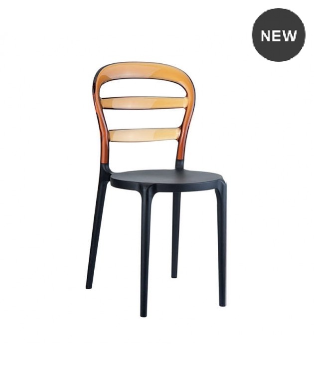 ΒΙΒΙ BLACK/AMBER TRANSP.ΚΑΡΕΚΛΑ Καρέκλες