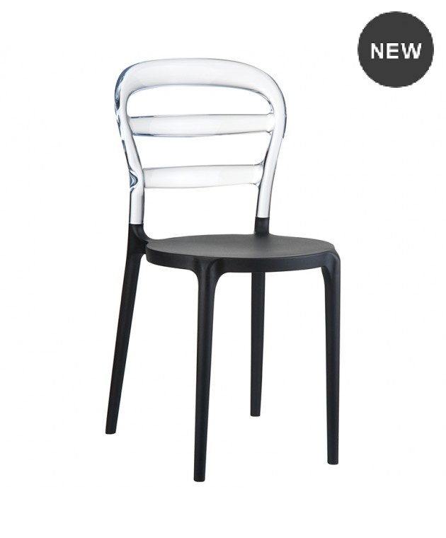 Καρέκλα (42Χ50Χ85) BIBI BLACK, SIESTA