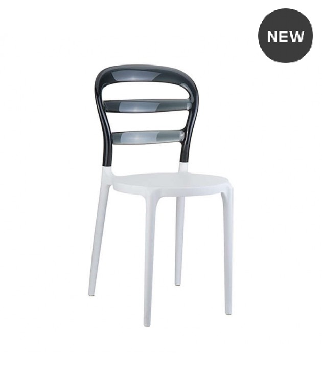 ΒΙΒΙ WHITE/BLACK TRANSP.ΚΑΡΕΚΛΑ Καρέκλες