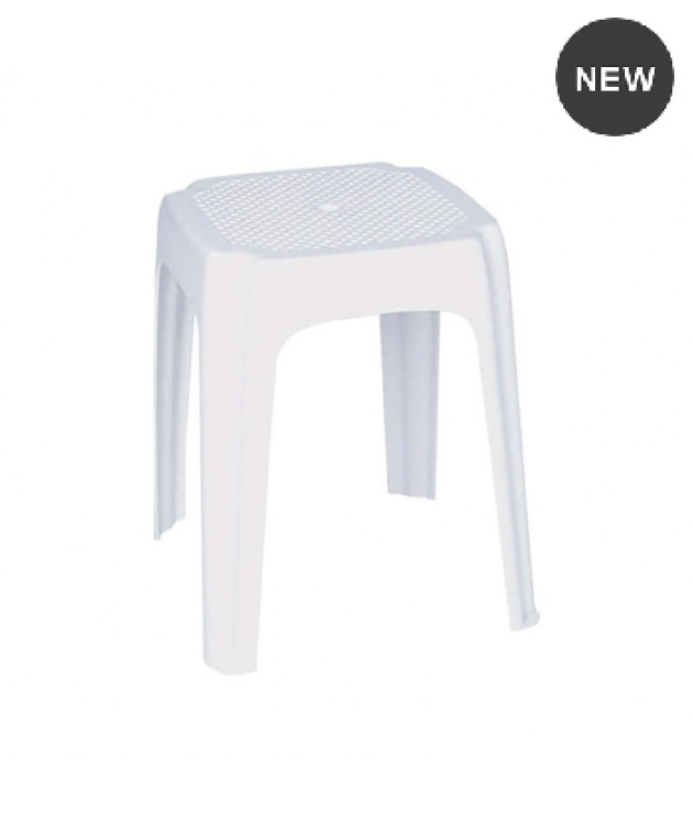 Σκαμπώ πλαστικό LUNA WHITE, SIESTA