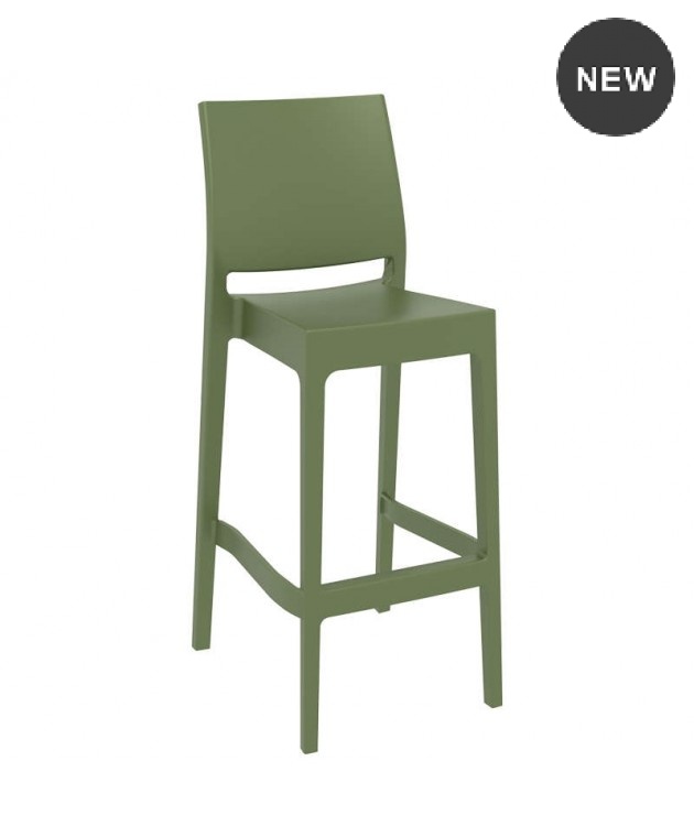 ΜΑΓΙΑ ΣΚΑΜΠΟ ΜΠΑΡ75εκ. OLIVE GREEN ΠΟΛ/ΝΙΟΥ Σκαμπώ / Πουφ