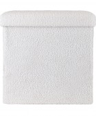 ESTIA ΣΚΑΜΠΟ CUBE LEATHER ΜΕ ΑΠΟΘΗΚΕΥΤΙΚΟ ΧΩΡΟ ΛΕΥΚΟ 