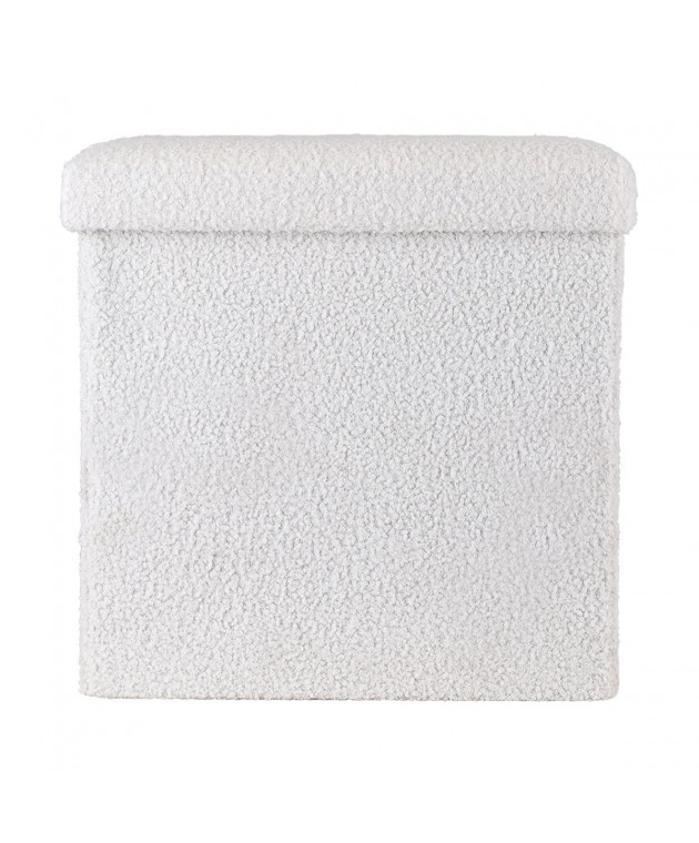 ESTIA ΣΚΑΜΠΟ CUBE LEATHER ΜΕ ΑΠΟΘΗΚΕΥΤΙΚΟ ΧΩΡΟ ΛΕΥΚΟ 