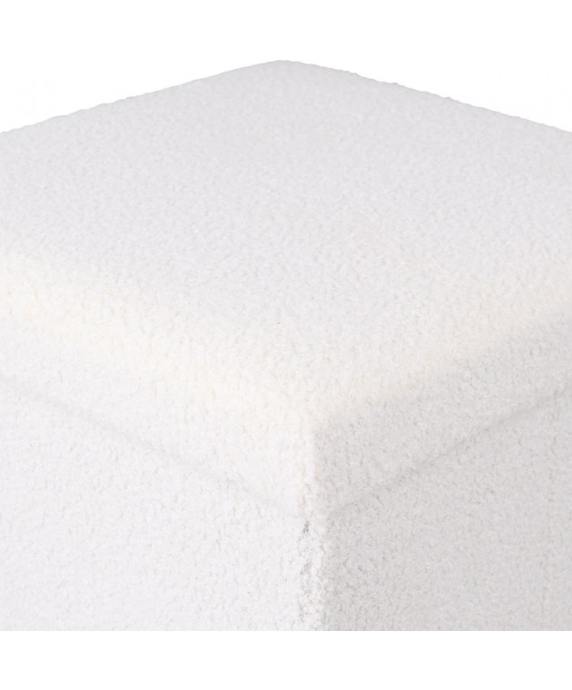 ESTIA ΣΚΑΜΠΟ CUBE LEATHER ΜΕ ΑΠΟΘΗΚΕΥΤΙΚΟ ΧΩΡΟ ΛΕΥΚΟ 