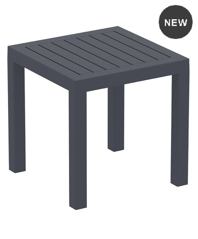 Τραπέζι (45Χ45Χ45) OCEAN DARK GREY, SIESTA Πλαστικά