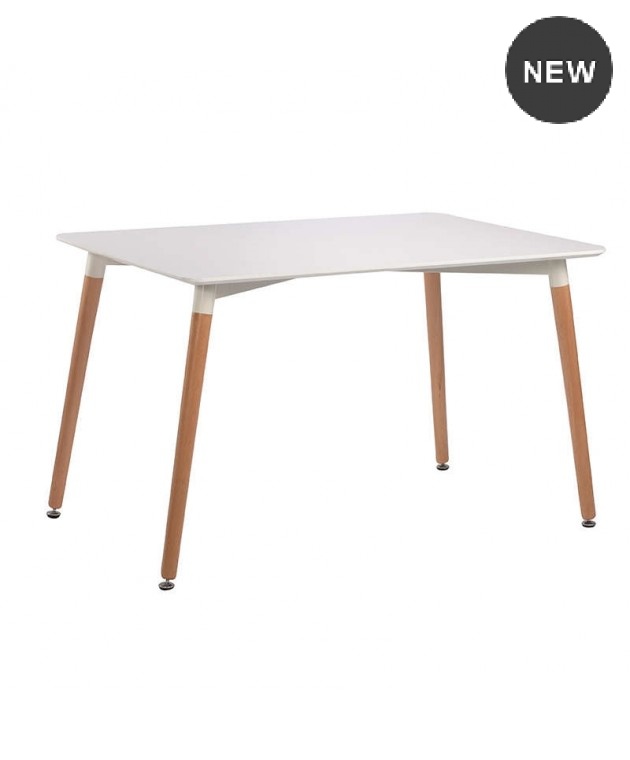 ΡΑΝΤΥ OFF WHITE 120Χ80εκ. ΤΡΑΠΕΖΙ ΞYΛO/MDF Τραπέζια