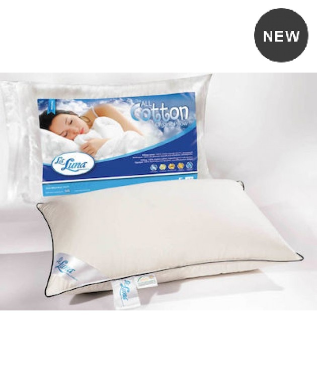Μαξιλάρι ύπνου (50Χ70) THE ALL COTTON FIRM PILLOW, LA LUNA Μαξιλάρια Υπνου Απλά