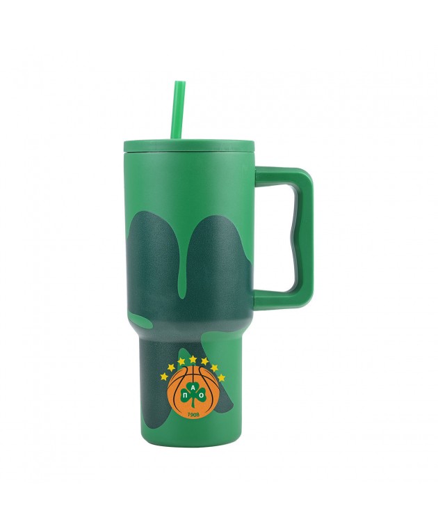 ESTIA STRAW TUMBLER XL StA 900ml PANATHINAIKOS BC Ισοθερμικά