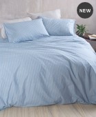 Σετ σεντόνια king size (270X290) Polene Blue, Rythmos Home Σεντόνια King Size
