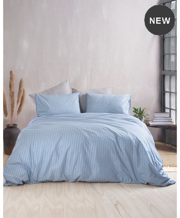 Σετ σεντόνια Υ/Δ (230Χ270) Polene Blue, Rythmos Home Σεντόνια Υπέρδιπλα
