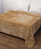 Κουβέρτα Βελουτέ Μονή 160x220 10 Sand Κουβέρτες Βελουτέ Μονές